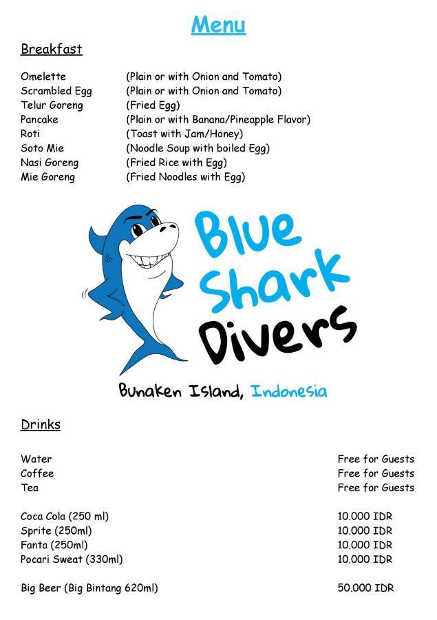 Blue Shark Divers Bunaken Esterno foto